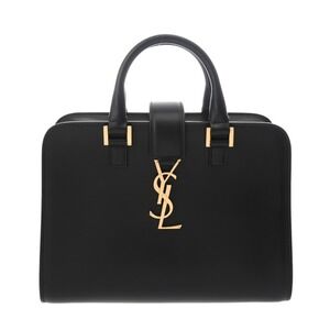 SAINT LAURENT Cabas Black Calfskin Handbag